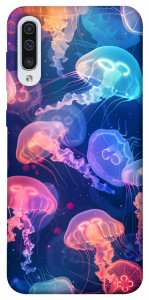 Чохол Neon jellyfishes для Samsung Galaxy A50s
