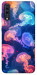 Чехол Neon jellyfishes для Galaxy A70 (2019)