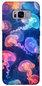 Чехол Neon jellyfishes для Galaxy S8+