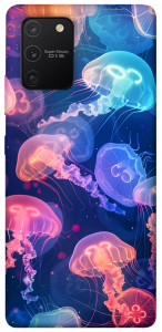Чехол Neon jellyfishes для Galaxy S10 Lite (2020)