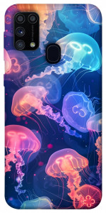 Чехол Neon jellyfishes для Galaxy M31 (2020)