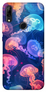 Чехол Neon jellyfishes для Huawei P Smart Z