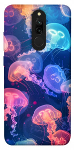 Чехол Neon jellyfishes для Xiaomi Redmi 8