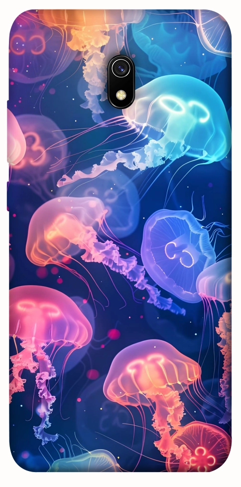 Чехол Neon jellyfishes для Xiaomi Redmi 8a