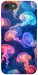 Чехол Neon jellyfishes для iPhone 8