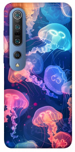 Чехол Neon jellyfishes для Xiaomi Mi 10