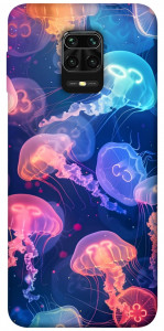 Чехол Neon jellyfishes для Xiaomi Redmi Note 9 Pro