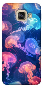 Чехол Neon jellyfishes для Galaxy A5 (2017)