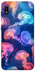 Чехол Neon jellyfishes для Galaxy A10 (A105F)