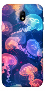 Чохол Neon jellyfishes для Galaxy J7 (2017)