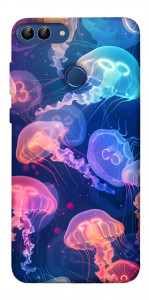 Чохол Neon jellyfishes для Huawei P smart