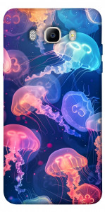 Чехол Neon jellyfishes для Galaxy J5 (2016)
