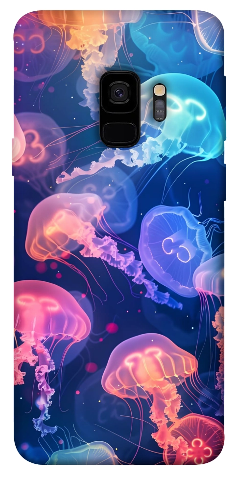 Чохол Neon jellyfishes для Galaxy S9