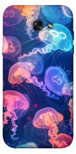 Чехол Neon jellyfishes для Galaxy A7 (2017)