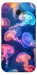 Чехол Neon jellyfishes для Galaxy A7 (2017)