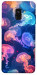 Чохол Neon jellyfishes для Galaxy A8 (2018)