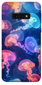 Чехол Neon jellyfishes для Galaxy S10e