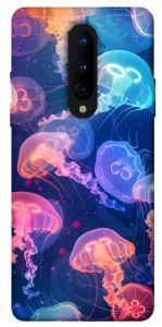Чехол Neon jellyfishes для OnePlus 8