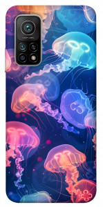 Чехол Neon jellyfishes для Xiaomi Mi 10T
