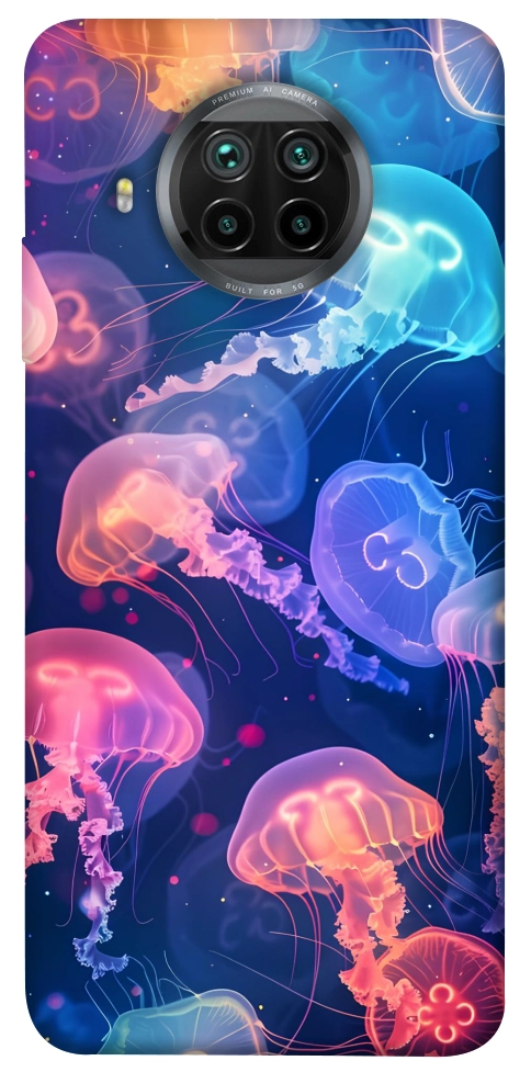 Чехол Neon jellyfishes для Xiaomi Mi 10T Lite