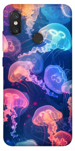 Чехол Neon jellyfishes для Xiaomi Mi 8