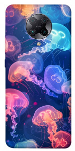 Чехол Neon jellyfishes для Xiaomi Poco F2 Pro