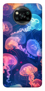 Чохол Neon jellyfishes для Xiaomi Poco X3 Pro
