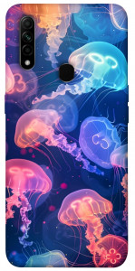 Чехол Neon jellyfishes для Oppo A31