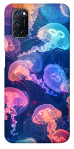 Чехол Neon jellyfishes для Oppo A72