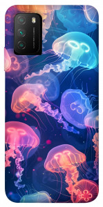 Чехол Neon jellyfishes для Xiaomi Poco M3