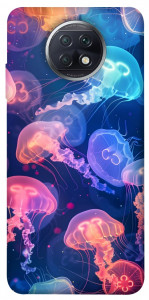 Чехол Neon jellyfishes для Xiaomi Redmi Note 9 5G