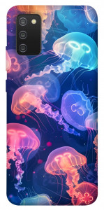 Чехол Neon jellyfishes для Galaxy A02s