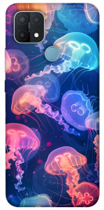 Чехол Neon jellyfishes для Oppo A15