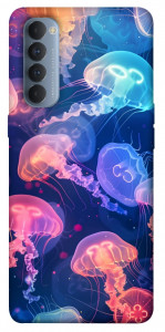 Чехол Neon jellyfishes для Oppo Reno 4 Pro