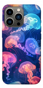 Чехол Neon jellyfishes для iPhone 13 Pro