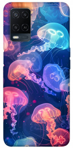 Чехол Neon jellyfishes для Oppo A54 4G