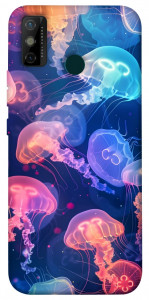 Чехол Neon jellyfishes для TECNO Spark 6 Go