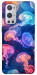 Чехол Neon jellyfishes для Oneplus 9 pro