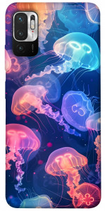 Чехол Neon jellyfishes для Xiaomi Redmi Note 10 5G