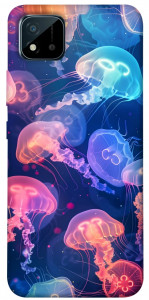 Чехол Neon jellyfishes для Realme C11 (2021)