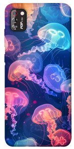 Чехол Neon jellyfishes для TECNO POP 4 Pro