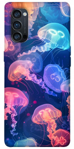 Чехол Neon jellyfishes для Oppo Reno 4 Pro 5G
