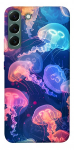 Чехол Neon jellyfishes для Galaxy S22+
