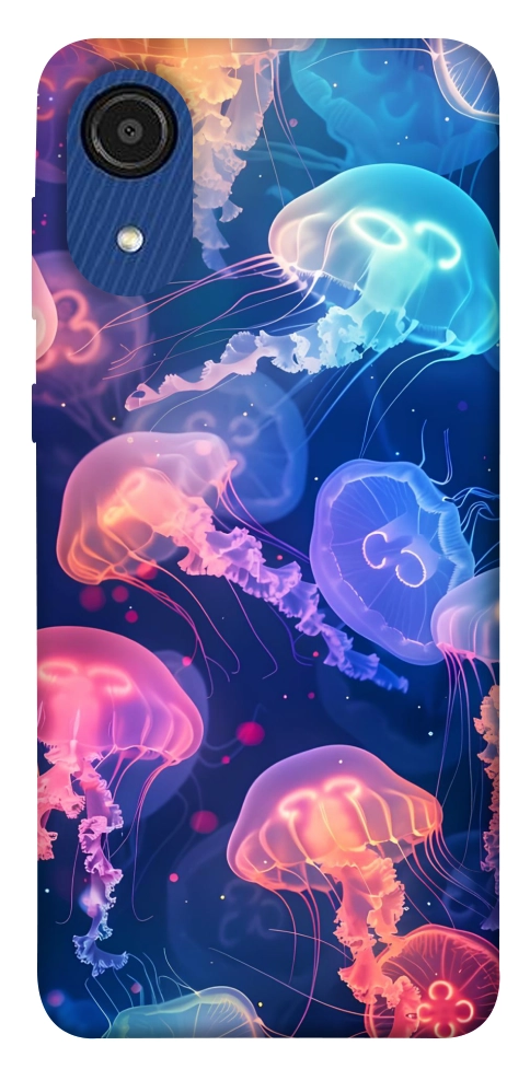 Чехол Neon jellyfishes для Galaxy A03 Core