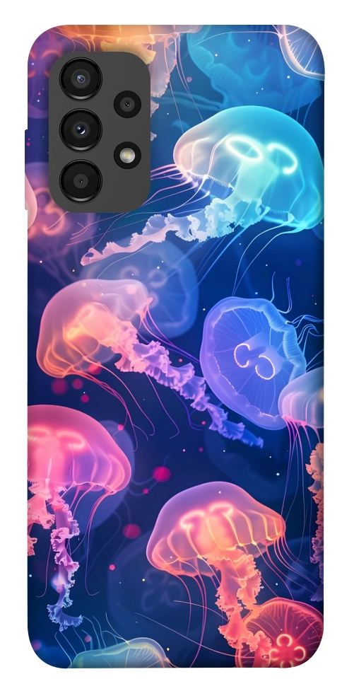 Чехол Neon jellyfishes для Galaxy A13 4G