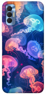 Чохол Neon jellyfishes для TECNO Spark 8P