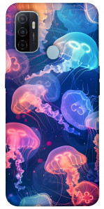 Чохол Neon jellyfishes для OPPO A32