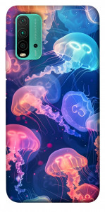 Чехол Neon jellyfishes для Xiaomi Redmi 9 Power