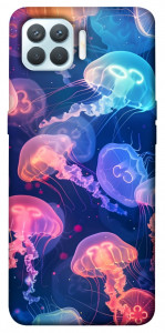 Чехол Neon jellyfishes для Oppo F17 Pro