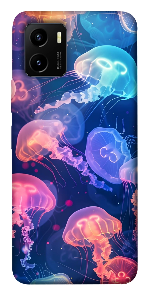 Чехол Neon jellyfishes для Vivo Y15s